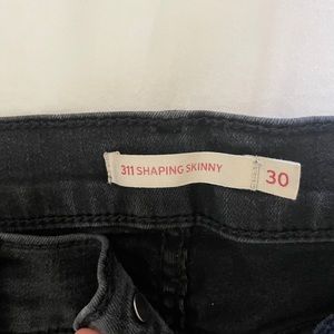 Levi’s shaping skinny high waist black stretch jeans